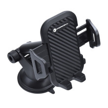 Car phone holder Forcell F-Grip Carbon Bracket mounting arm windshield / dashboard black Car phone holder Forcell F-Grip Carbon Bracket mounting arm windshield / dashboard black