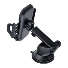 Automobilinis telefono laikiklis „Forcell F-Grip Carbon Bracket“ tvirtinimo laikiklis prie priekinio stiklo / prietaisų Automobilinis telefono laikiklis „Forcell F-Grip Carbon Bracket“ tvirtinimo laikiklis prie priekinio stiklo / prietaisų