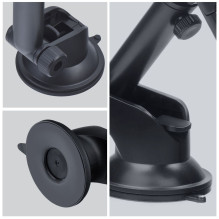 Automobilinis telefono laikiklis „Forcell F-Grip Carbon Bracket“ tvirtinimo laikiklis prie priekinio stiklo / prietaisų Automobilinis telefono laikiklis „Forcell F-Grip Carbon Bracket“ tvirtinimo laikiklis prie priekinio stiklo / prietaisų
