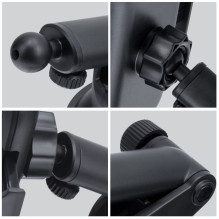 Automobilinis telefono laikiklis „Forcell F-Grip Carbon Bracket“ tvirtinimo laikiklis prie priekinio stiklo / prietaisų Automobilinis telefono laikiklis „Forcell F-Grip Carbon Bracket“ tvirtinimo laikiklis prie priekinio stiklo / prietaisų