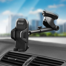 Automobilinis telefono laikiklis „Forcell F-Grip Carbon Bracket“ tvirtinimo laikiklis prie priekinio stiklo / prietaisų Automobilinis telefono laikiklis „Forcell F-Grip Carbon Bracket“ tvirtinimo laikiklis prie priekinio stiklo / prietaisų