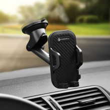 Automobilinis telefono laikiklis „Forcell F-Grip Carbon Bracket“ tvirtinimo laikiklis prie priekinio stiklo / prietaisų Automobilinis telefono laikiklis „Forcell F-Grip Carbon Bracket“ tvirtinimo laikiklis prie priekinio stiklo / prietaisų