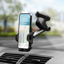 Automobilinis telefono laikiklis „Forcell F-Grip Carbon Bracket“ tvirtinimo laikiklis prie priekinio stiklo / prietaisų Automobilinis telefono laikiklis „Forcell F-Grip Carbon Bracket“ tvirtinimo laikiklis prie priekinio stiklo / prietaisų