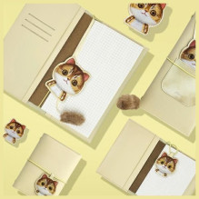 NIMMY set 2in1 notebook + pen BIG EYED PET 2.0 Cat khaki NIMMY set 2in1 notebook + pen BIG EYED PET 2.0 Cat khaki