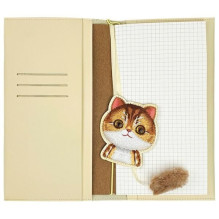 NIMMY 2in1 užrašų knygelės + rašiklis BIG EYED PET 2.0 Cat chaki spalvos NIMMY 2in1 užrašų knygelės + rašiklis BIG EYED PET 2.0 Cat chaki spalvos