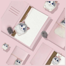 NIMMY set 2in1 notebook + pen BIG EYED PET 2.0 Cat pink