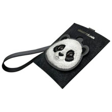 NIMMY kortelių piniginė BIG EYED PET 2.0 Panda juoda NIMMY kortelių piniginė BIG EYED PET 2.0 Panda juoda