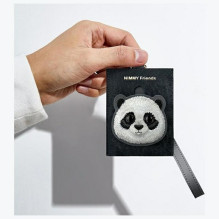 NIMMY kortelių piniginė BIG EYED PET 2.0 Panda juoda NIMMY kortelių piniginė BIG EYED PET 2.0 Panda juoda