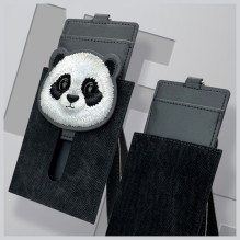 NIMMY card wallet BIG EYED PET 2.0 Panda black