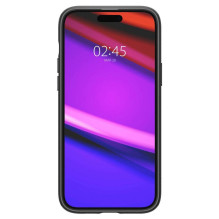 SPIGEN dėklas MAG ARMOR, suderinamas su „MagSafe“, skirtas IPHONE 15 Plus, matinės juodos spalvos