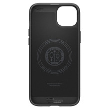 SPIGEN dėklas MAG ARMOR, suderinamas su „MagSafe“, skirtas IPHONE 15 Plus, matinės juodos spalvos