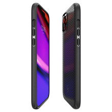 SPIGEN dėklas MAG ARMOR, suderinamas su „MagSafe“, skirtas IPHONE 15 Plus, matinės juodos spalvos