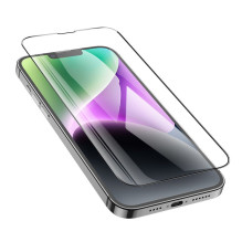 Grūdintas stiklas iPhone 14 PLUS / 13 PRO MAX Hoco HD antistatinis 25 vnt. G10
