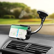 Car phone holder Forcell F-Grip Carbon Bracket arm 17cm windshield black