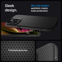 SPIGEN case LIQUID AIR for IPHONE 15 Pro matte black SPIGEN case LIQUID AIR for IPHONE 15 Pro matte black