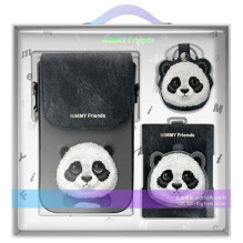 NIMMY set 3in1 phone bag + wallet + gps cover BIG EYED PET 2.0 Panda black