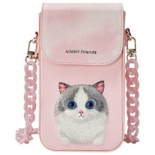 NIMMY set 3in1 phone bag + wallet + gps cover BIG EYED PET 2.0 Cat pink NIMMY set 3in1 phone bag + wallet + gps cover BIG EYED PET 2.0 Cat pink