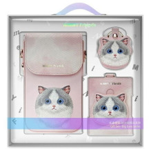 NIMMY set 3in1 phone bag + wallet + gps cover BIG EYED PET 2.0 Cat pink NIMMY set 3in1 phone bag + wallet + gps cover BIG EYED PET 2.0 Cat pink