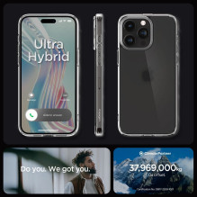 SPIGEN case ULTRA HYBRID for IPHONE 15 Pro frost clear SPIGEN case ULTRA HYBRID for IPHONE 15 Pro frost clear