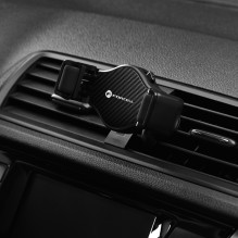 Car phone holder Forcell F-Grip Carbon H-CF509 air vent black Car phone holder Forcell F-Grip Carbon H-CF509 air vent black