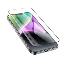 Tempered glass to iPhone 13 / 13 PRO / 14 / 16e / 17e (SE 4 2025) Hoco HD 5D Guardian shield 10 sztuk G14 black