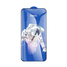 Grūdinto stiklo iPhone 13 / 13 PRO / 14 / 16e / 17e (SE 4 2025) Hoco HD 5D Guardian Shield 10 dėklas G14 juodas