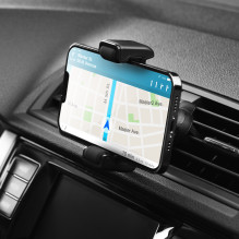 Car phone holder Forcell F-Grip Carbon H-CF509 air vent black Car phone holder Forcell F-Grip Carbon H-CF509 air vent black
