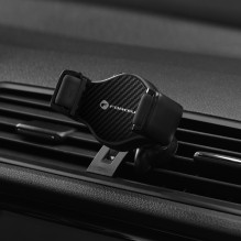 Car phone holder Forcell F-Grip Carbon H-CF509 air vent black Car phone holder Forcell F-Grip Carbon H-CF509 air vent black