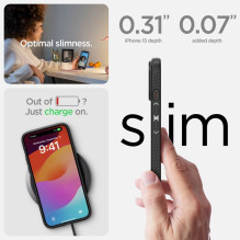 SPIGEN case LIQUID AIR for IPHONE 15 matte black