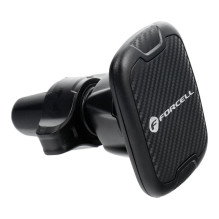 Magnetic car phone holder Forcell F-Grip Carbon H-CT325 air vent black Magnetic car phone holder Forcell F-Grip Carbon H-CT325 air vent black