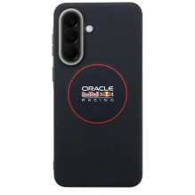 „RED BULL“ dėklas, skirtas „SAMSUNG A57 RBHCA5724PUILVR“ (raudonas PU tinklelio žiedas ir metaliniai mygtukai), tamsiai 