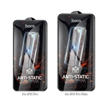 Tempered glass to iPhone 15 PRO Hoco HD Anti-static 25 pcs G10