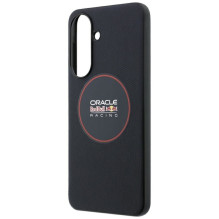 „RED BULL“ dėklas, skirtas „SAMSUNG A57 RBHCA5724PUILVR“ (raudonas PU tinklelio žiedas ir metaliniai mygtukai), tamsiai 