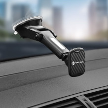 Magnetic car phone holder Forcell F-Grip Carbon H-CT327 windshield / dashboard black Magnetic car phone holder Forcell F-Grip Carbon H-CT327 windshield / dashboard black