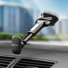 Magnetic car phone holder Forcell F-Grip Carbon H-CT327 windshield / dashboard black Magnetic car phone holder Forcell F-Grip Carbon H-CT327 windshield / dashboard black