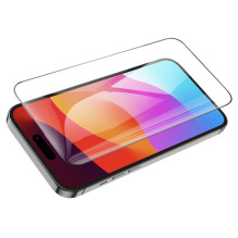 Grūdintas stiklas iPhone 15 PRO Hoco HD 5D Guardian shield 10 vnt. G14 juodos spalvos