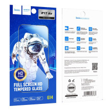Grūdintas stiklas iPhone 17 AIR Hoco HD 5D Guardian shield 10 vnt. G14 juodos spalvos