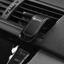 Automobilinis telefono laikiklis Forcell F-Grip Carbon B060 oro išleidimo anga, juodas Automobilinis telefono laikiklis Forcell F-Grip Carbon B060 oro išleidimo anga, juodas