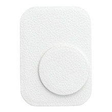 Badget for magnet car holder leather white Badget for magnet car holder leather white