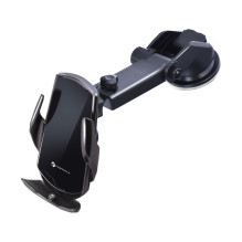 Wireless car phone holder automatic Forcell F-Grip HS1 Qi 15W windshield / air vent black