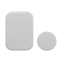 Badge for magnet car holder with leather silver Badge for magnet car holder with leather silver