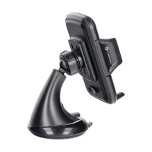 Car phone holder Forcell F-Grip Carbon HT1 windshield / dashboard black
