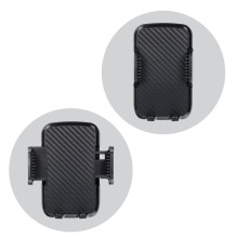 Automobilinis telefono laikiklis Forcell F-Grip Carbon HT1, juodas, skirtas priekiniam stiklui / prietaisų skydeliui Automobilinis telefono laikiklis Forcell F-Grip Carbon HT1, juodas, skirtas priekiniam stiklui / prietaisų skydeliui