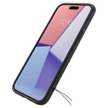 SPIGEN dėklas LIQUID AIR, skirtas IPHONE 16 Plus, matinės juodos spalvos SPIGEN dėklas LIQUID AIR, skirtas IPHONE 16 Plus, matinės juodos spalvos