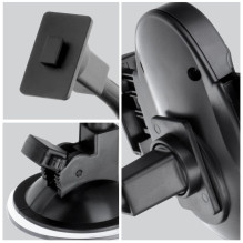 Car phone holder Forcell F-Grip Oval 27 cm windshield / dashboard / air vent black