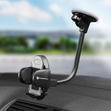 Car phone holder Forcell F-Grip Oval 27 cm windshield / dashboard / air vent black