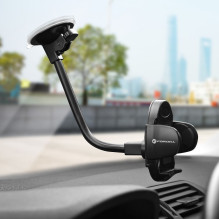 Car phone holder Forcell F-Grip Oval 27 cm windshield / dashboard / air vent black
