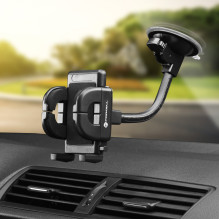 Car phone holder Forcell F-Grip Regular 17 cm windshield / dashboard / air vent black Car phone holder Forcell F-Grip Regular 17 cm windshield / dashboard / air vent black