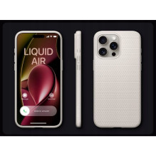 SPIGEN dėklas LIQUID AIR iPhone 16 Pro matinės juodos spalvos SPIGEN dėklas LIQUID AIR iPhone 16 Pro matinės juodos spalvos