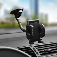 Car phone holder Forcell F-Grip Regular 17 cm windshield / dashboard / air vent black Car phone holder Forcell F-Grip Regular 17 cm windshield / dashboard / air vent black